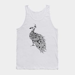 mexican pavo real ecopop peacock in royal totonac pattern Tank Top